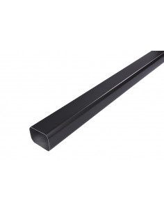 Tuyau de descente aluminium lisse 60x80 mm Noir sablé RAL 2100 - 2 m