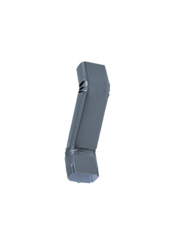 Col de cygne aluminium lisse 60x80 mm Gris Ardoise RAL 7016