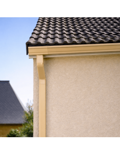 Col de cygne aluminium lisse 60x80 mm Sable RAL 1015 2