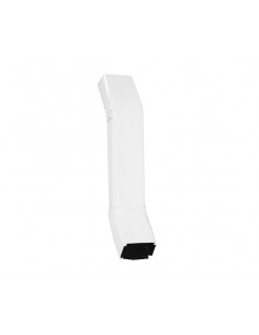 Col de cygne aluminium lisse 60x80 mm Blanc RAL 9010
