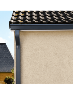Coude frontal aluminium lisse extérieur 60x80 mm Gris Ardoise RAL 7016 2