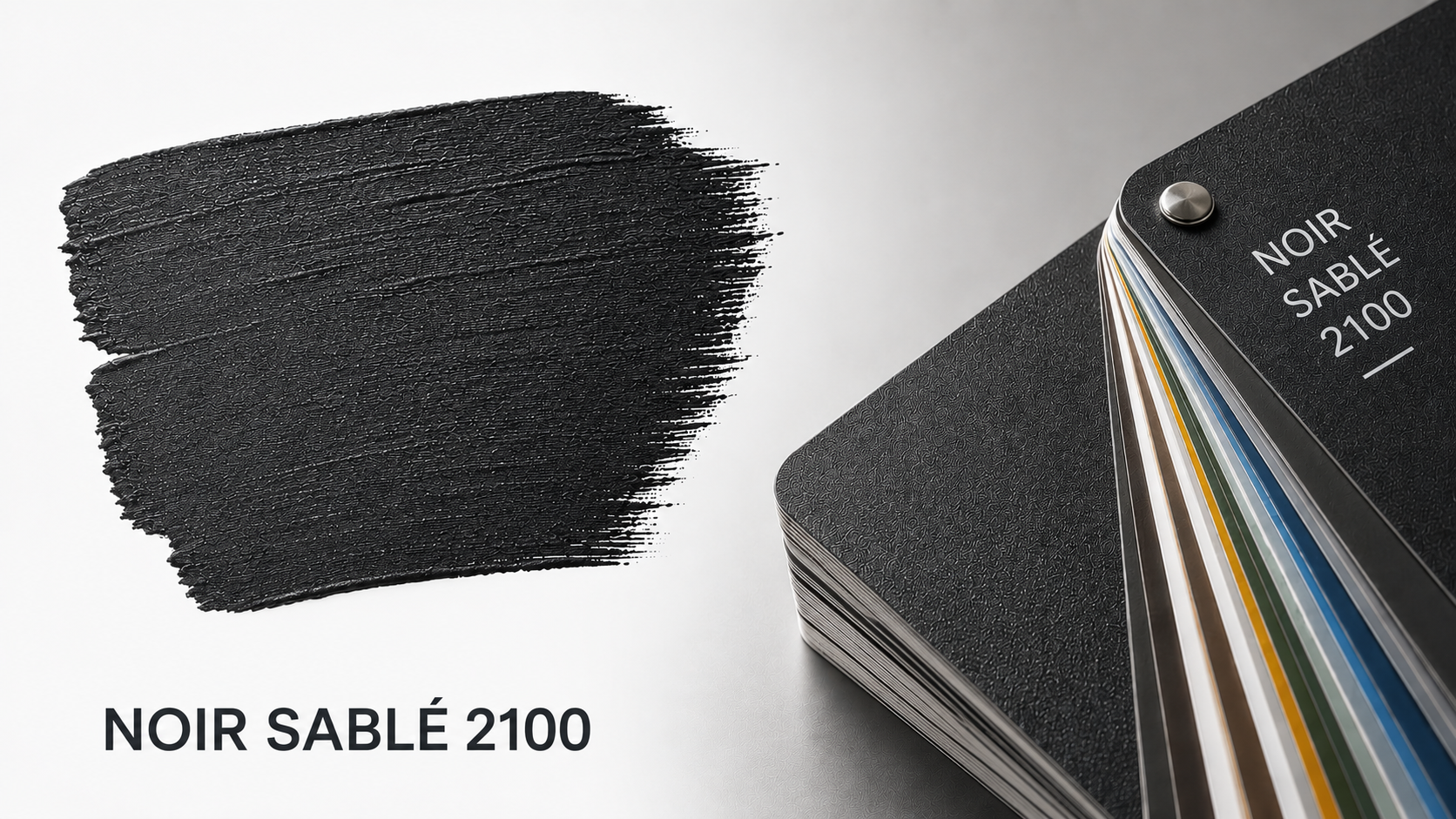 Coloris Noir Sable RAL 2100 texture